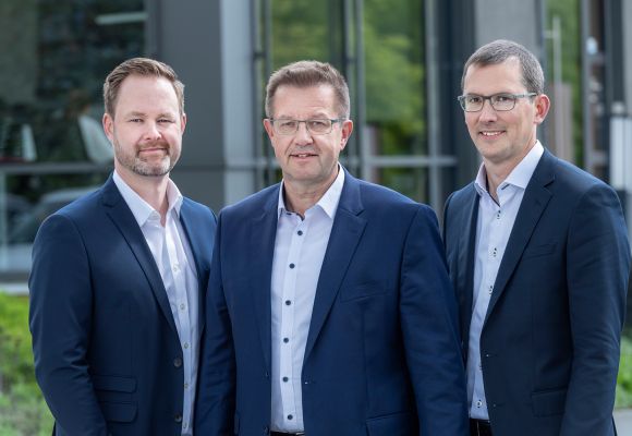 Geschäftsführer Henk Gövert, Norbert Nobbe und Matthias Lesch